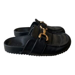 BIBI LOU Women's Black Zagreb Mule 38